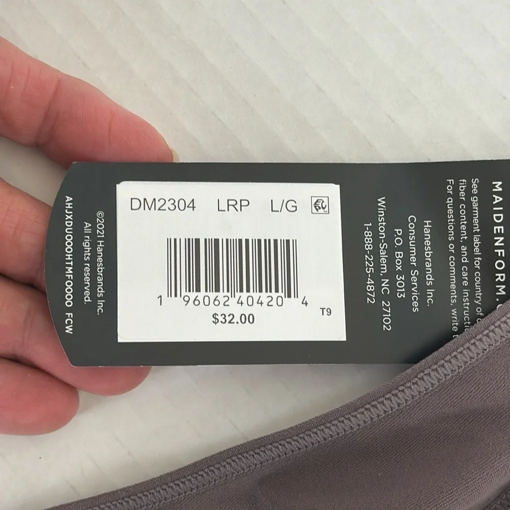 MAIDENFORM Seamless Lounge Bra Large Sparrow (Purple Brown) NWT‎
